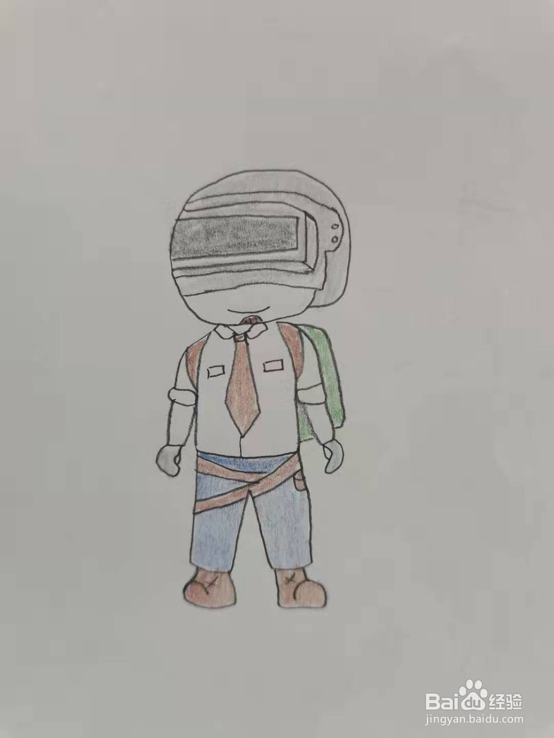 吃鸡战士怎么画