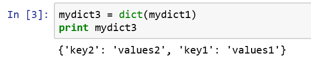 python学习3--字典