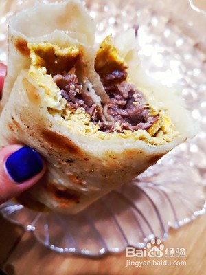 丰盛早餐卷饼的做法