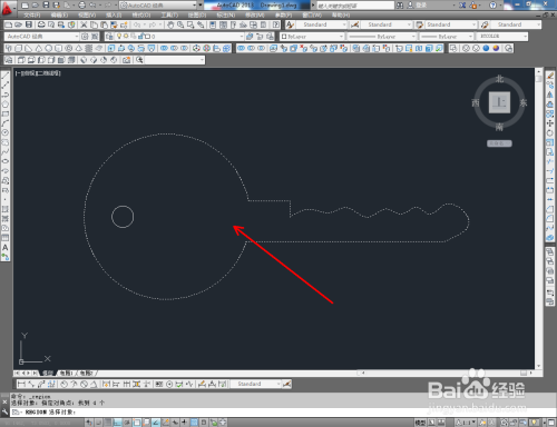 CAD钥匙图案制作教程