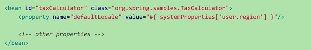 Bean定义中的表达式——XML配置