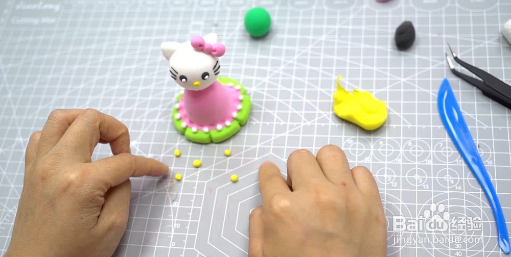 HelloKitty黏土制作