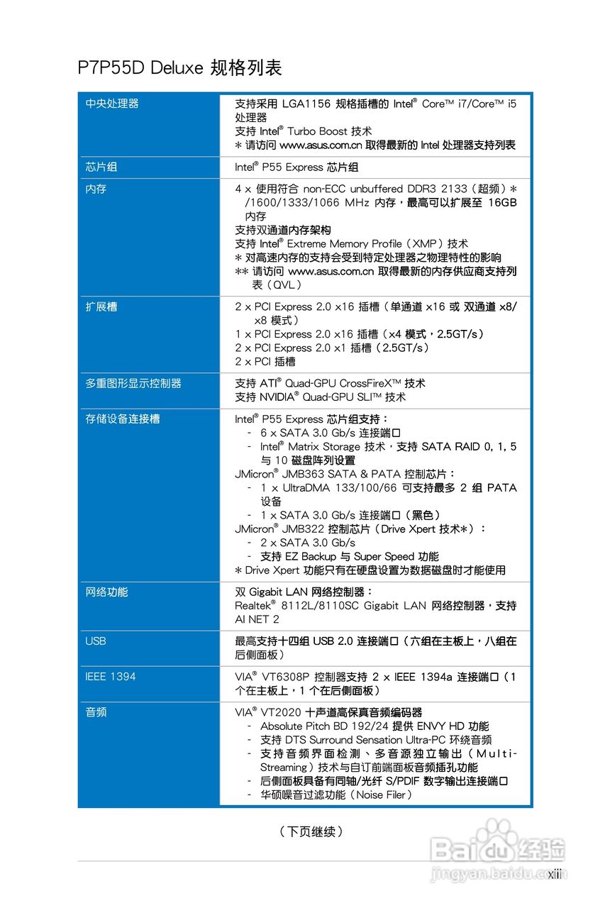 华硕 P7P55D Deluxe主板说明书:[2]