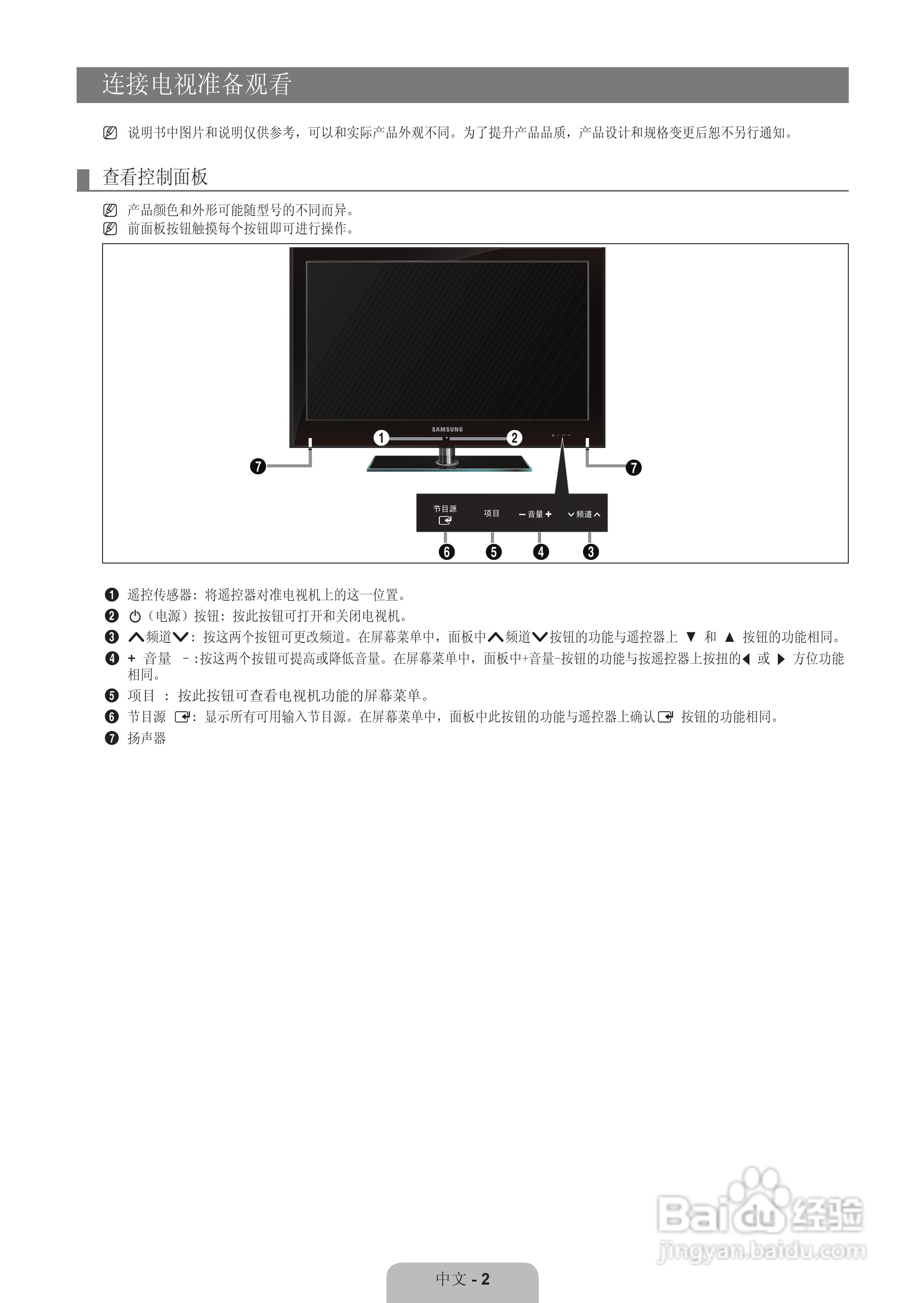 三星UA55B7000WF液晶彩电使用说明书:[1]