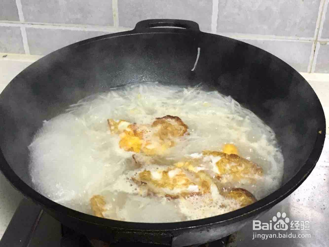 萝卜丝荷包蛋汤