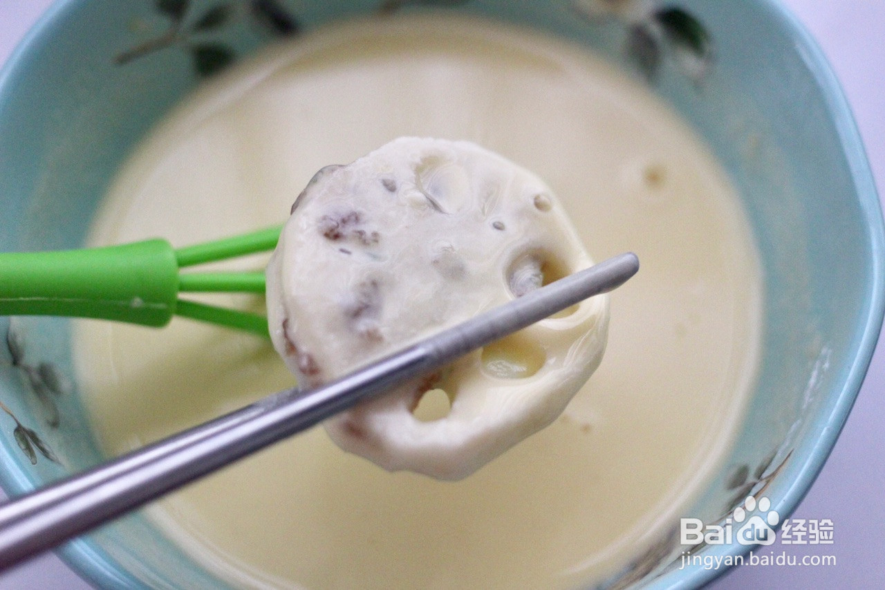 香炸藕盒的做法