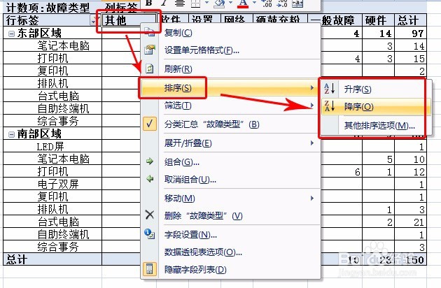 如何用EXCEL2007生成数据透视表数据汇总分析表