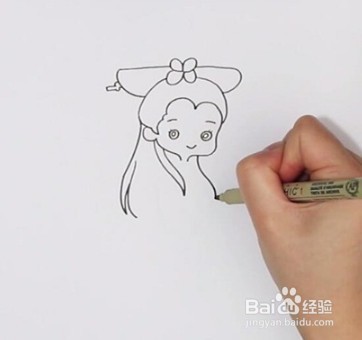 简笔画系列-怎么画白娘子简笔画