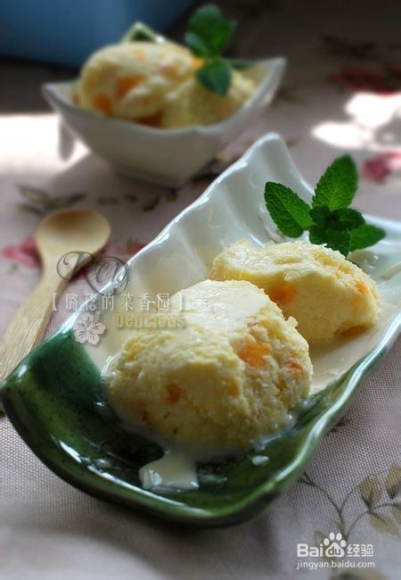 酸甜不腻、齿颊留香的【酸奶芒果冰淇淋】