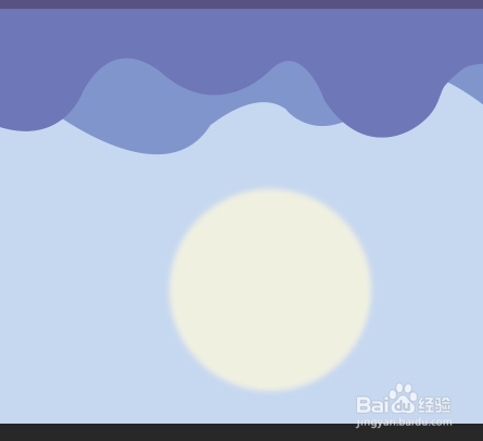 【PS技巧】用PS绘制海上升明月插画