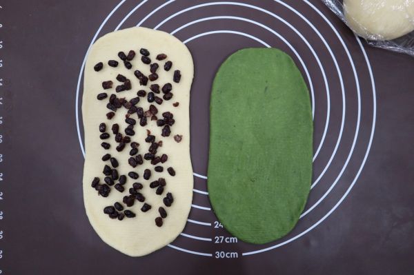 抹茶双色爱心吐司