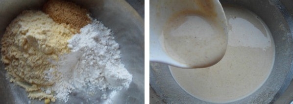 我家的营养早餐之－电饼铛版杂粮煎饼果子