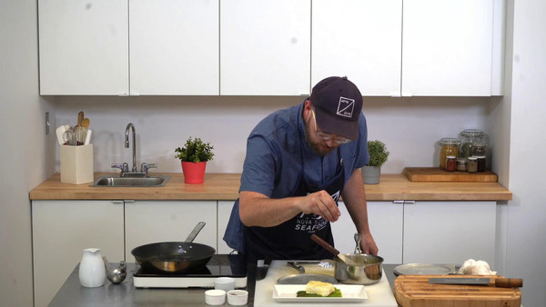 黄油煮加拿大大比目鱼