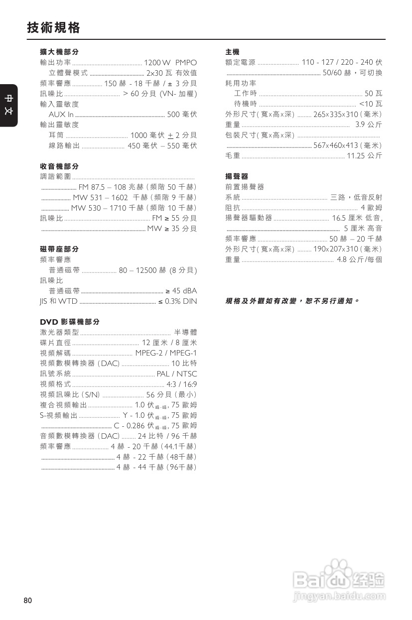 PHILIPS FWD182音响使用说明书:[3]