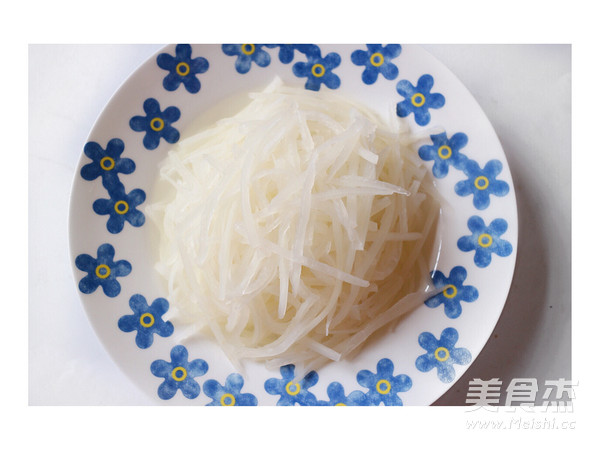 蚝油萝卜丝的做法