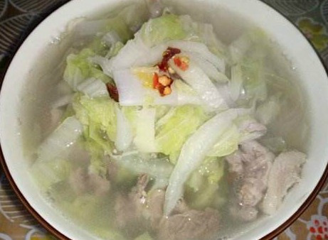 白菜羊肉汤的做法