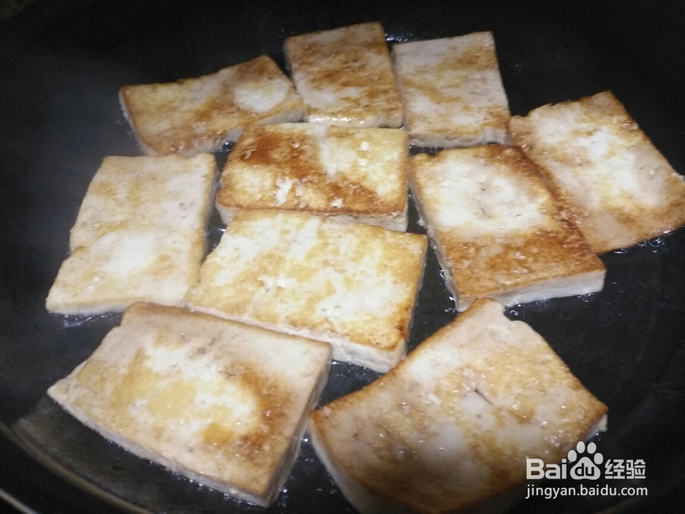 西葫芦花菇虾干烩豆腐海鲜美食教程