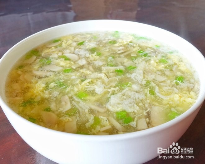 简单易做的蘑菇蛋花汤