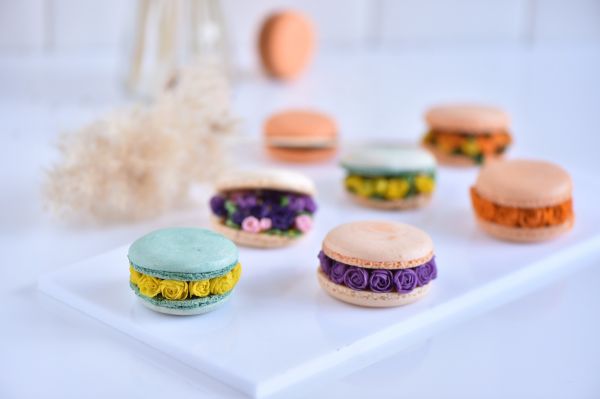 花暖清秋#马卡龙·奶油蛋糕看过来#