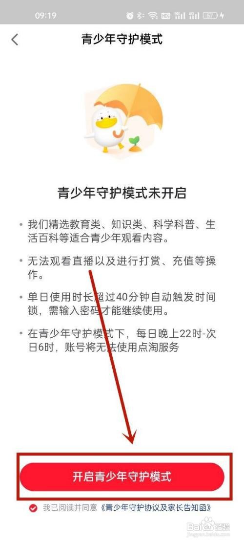 点淘要怎么设置未成年模式