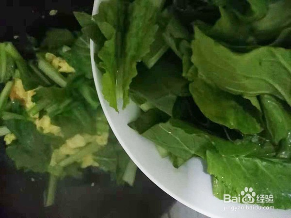 家常菜之小白菜炒鸡蛋做法