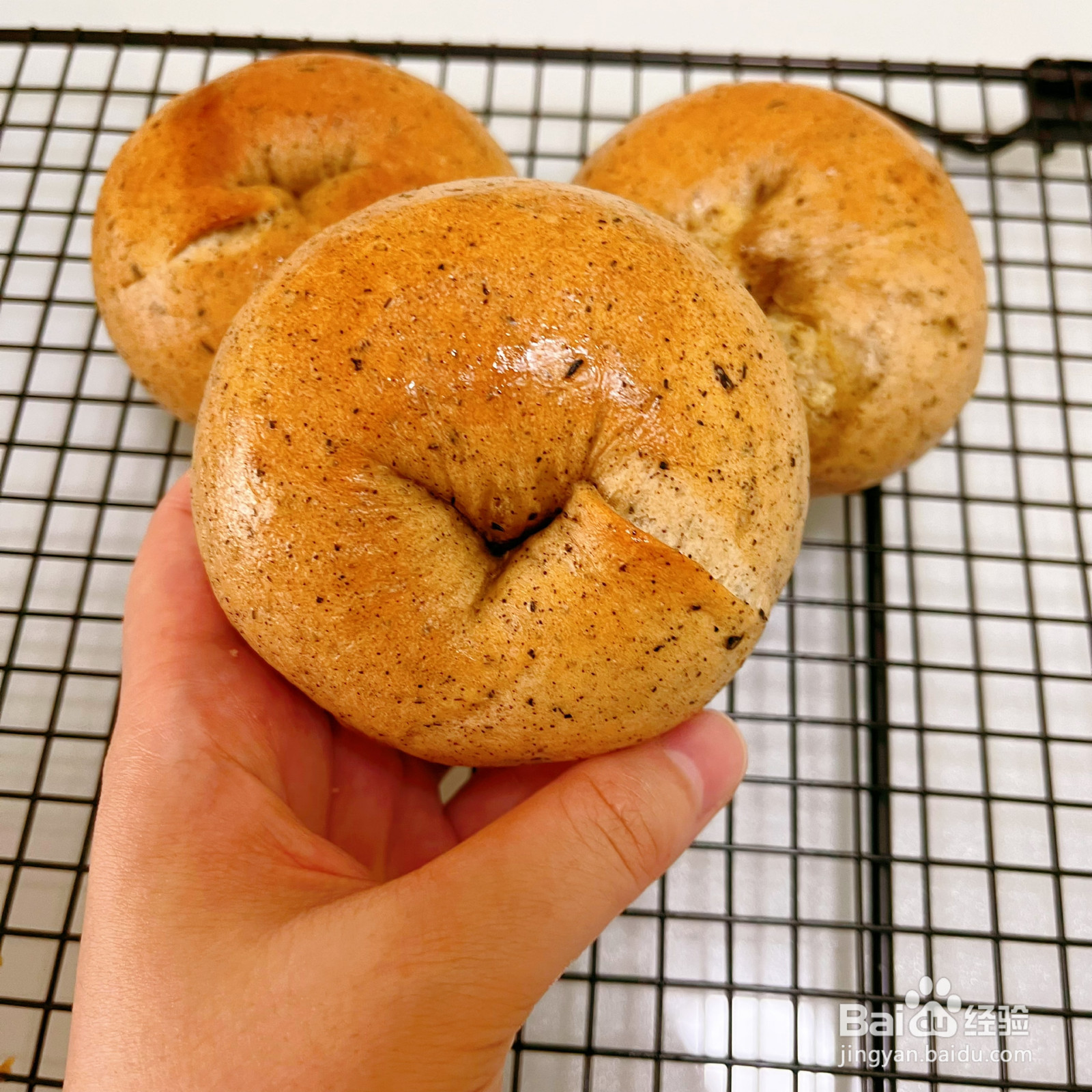 红茶奶酪贝果的做法