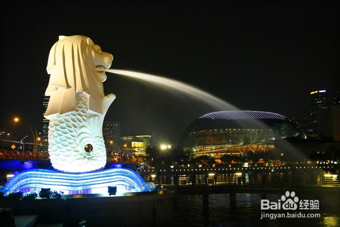流光溢彩的新加坡地标