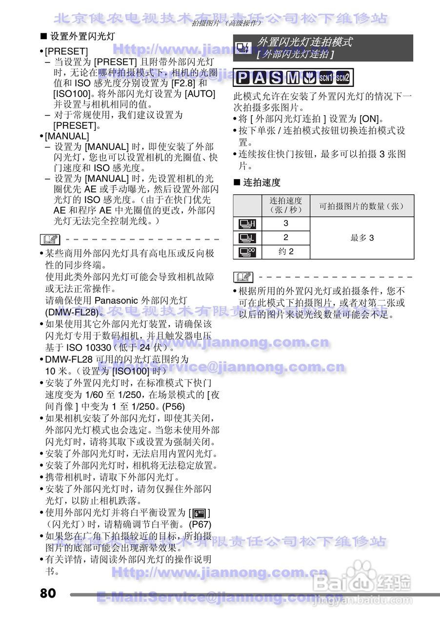 Panasonic DMC-FZ20GC数码相机使用说明书:[8]