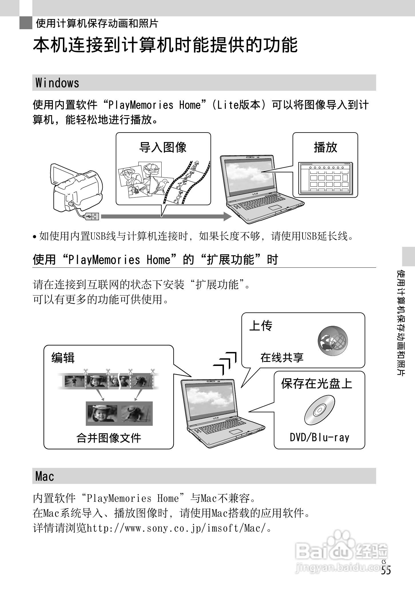 SONY索尼 HDR-CX730E数码摄像机说明书:[6]
