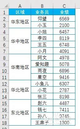 excel之单元格合并筛选