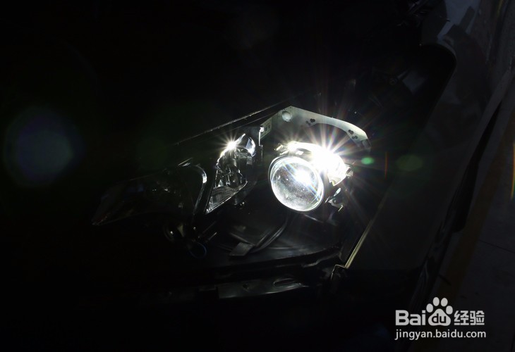 告别原车蜡烛,名图升级Q5改灯作业