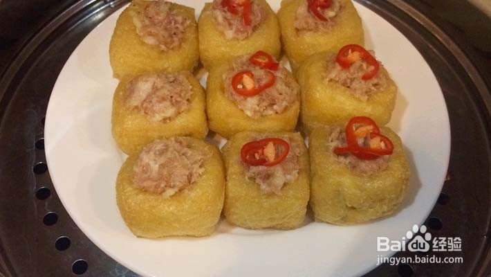 油豆腐酿肉怎么做