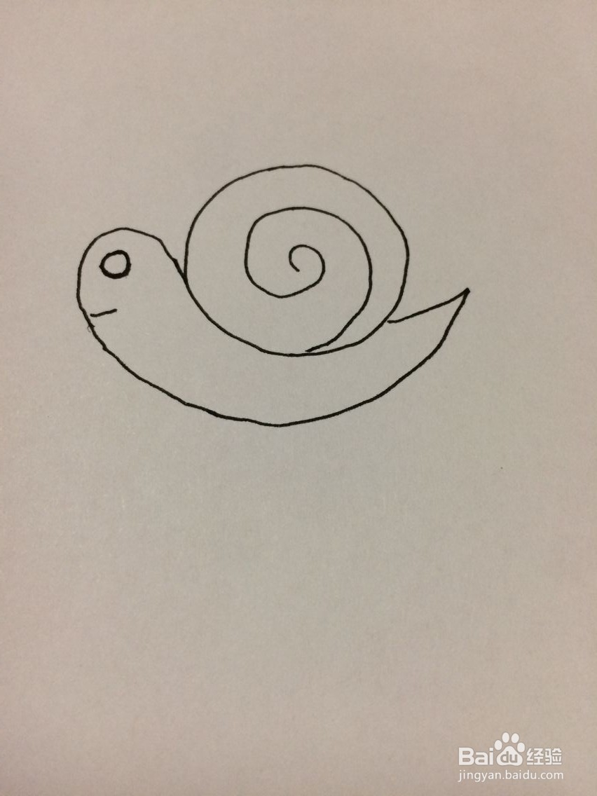 怎样学画小蜗牛