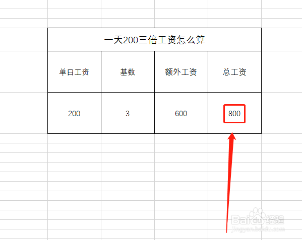 一天200三倍工资怎么算方法