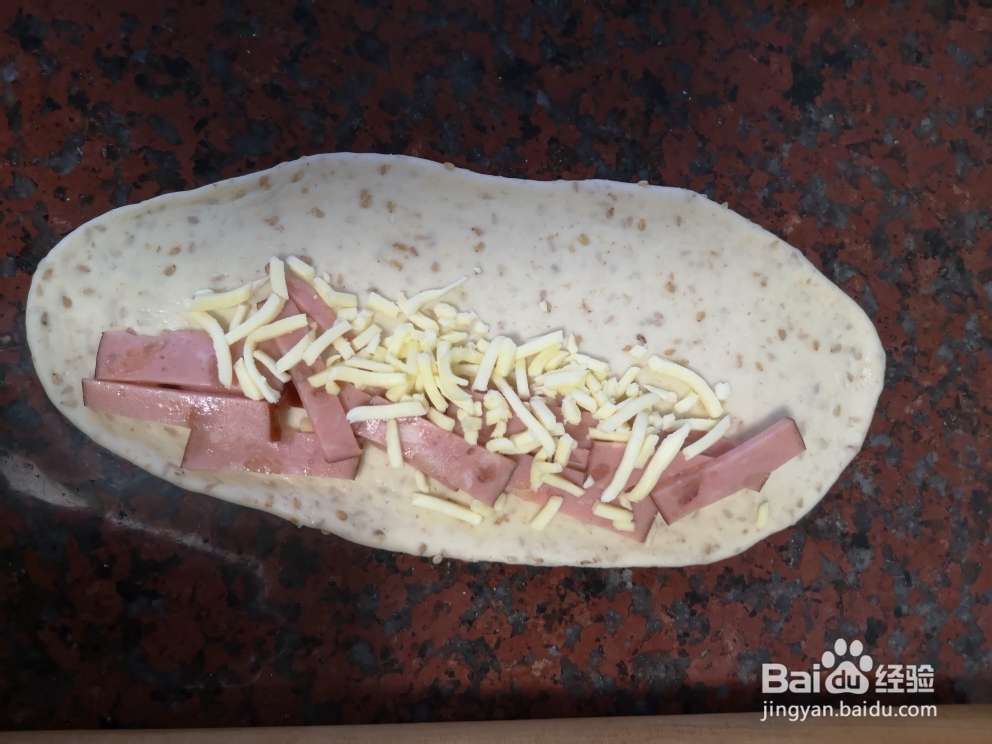 孩子爱吃的芝士火腿贝果