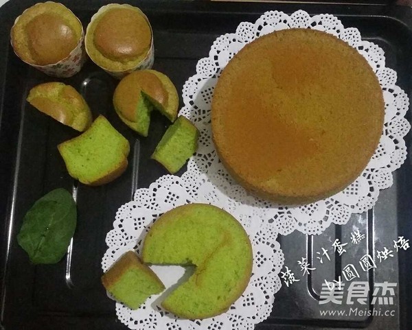 菠菜汁戚风蛋糕