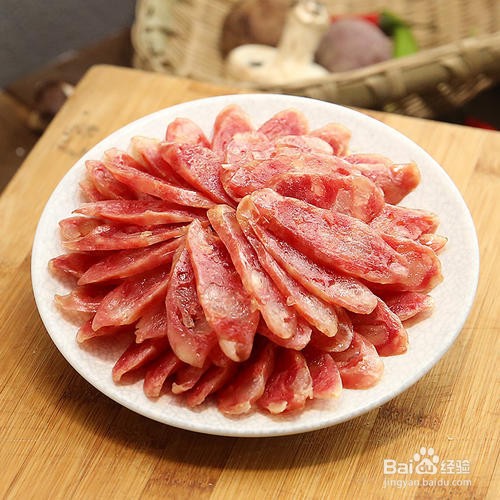 广式腊肠炒荷兰豆