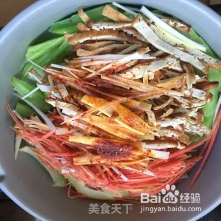 油豆腐丝拌西芹