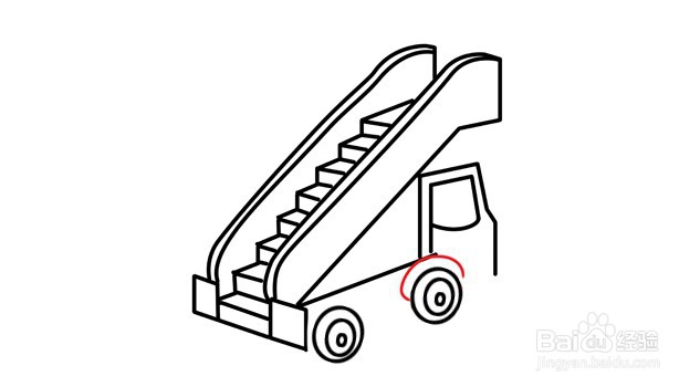 简笔画--飞机场云梯车怎么画