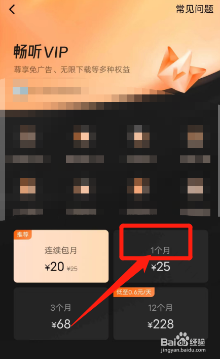 番茄畅听怎么开通一个月会员