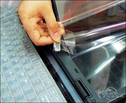 怎样黏贴笔记本贴膜