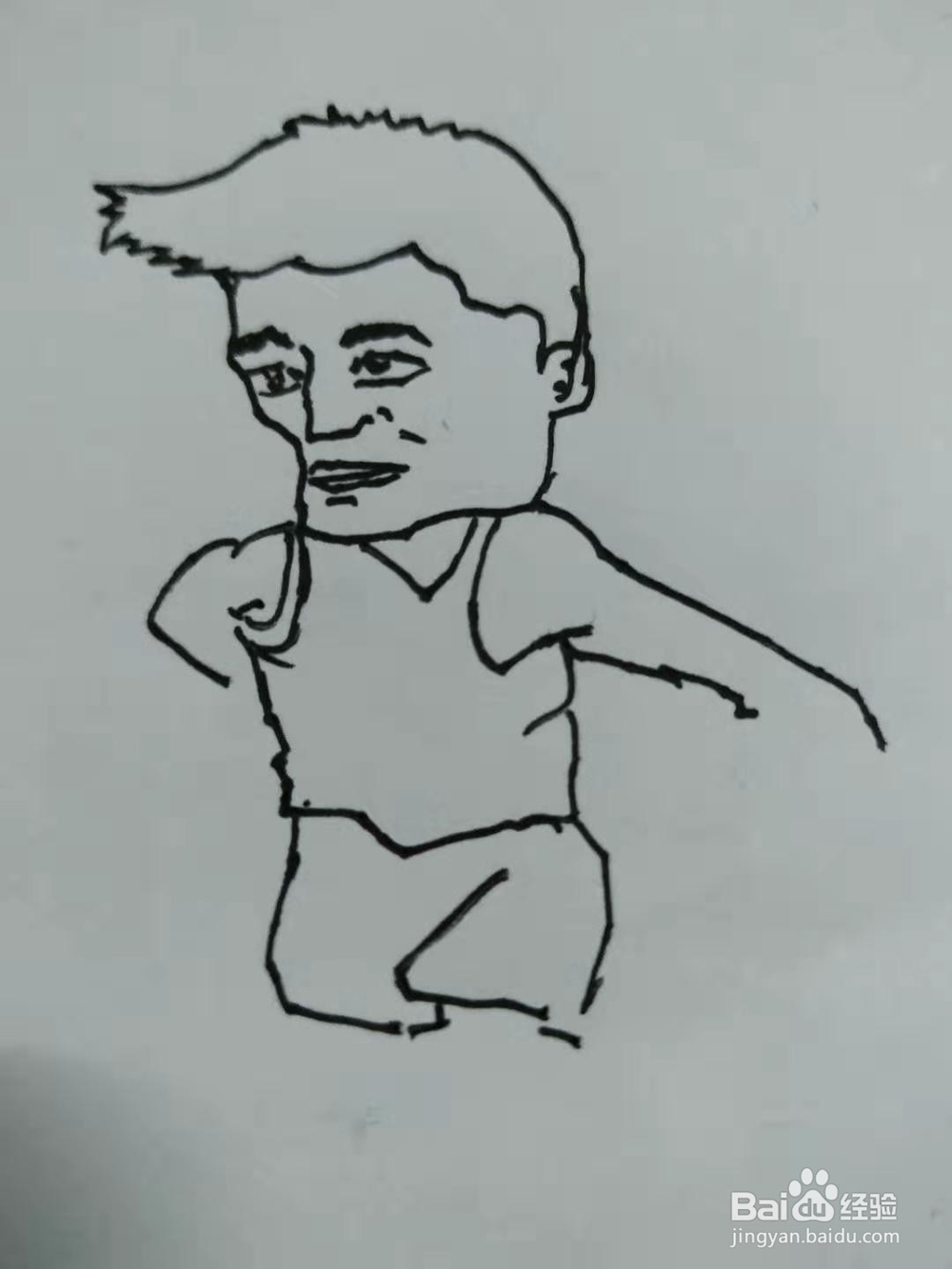 Q版球星姚明手绘教程