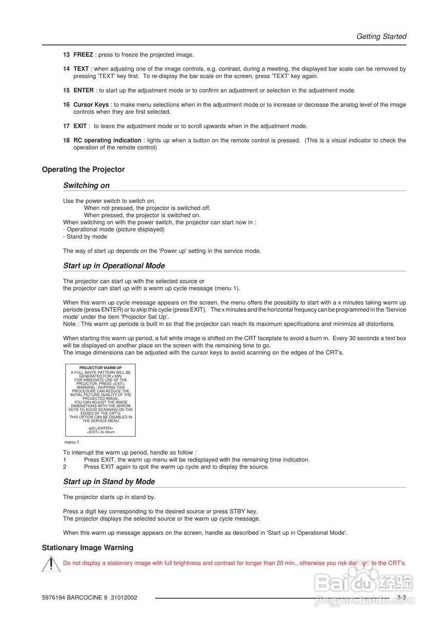 Barco巴可 Cine 9投影机说明书:[3]