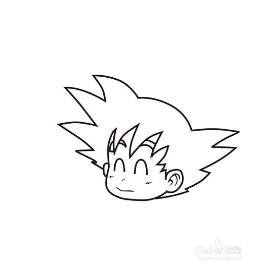 七龙珠的孙悟空简笔画教程