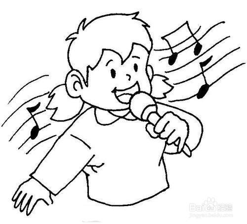 练声乐发声怎么画呢