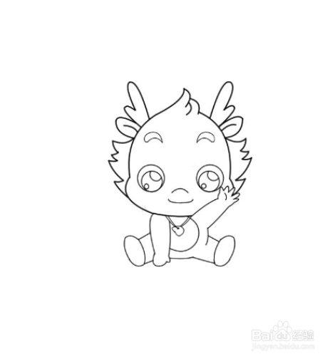 简笔画小伴龙的画法
