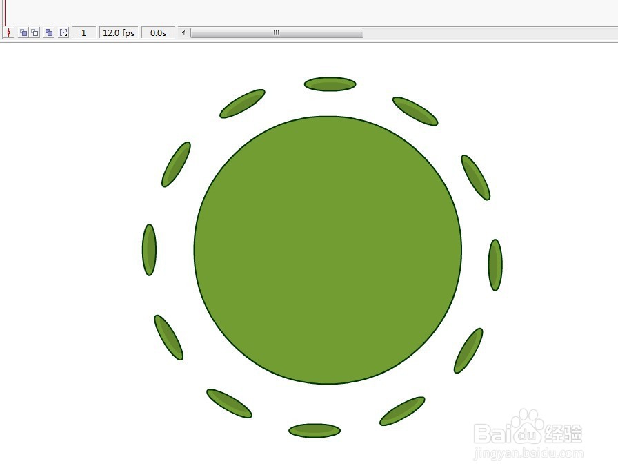 flash如何绘制一个病毒的卡通形象教程