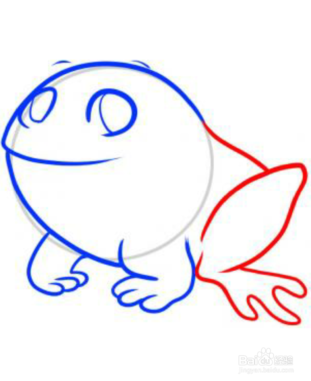 小孩学画之青蛙的简笔画