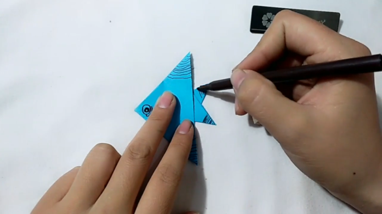 热带鱼折纸怎么折