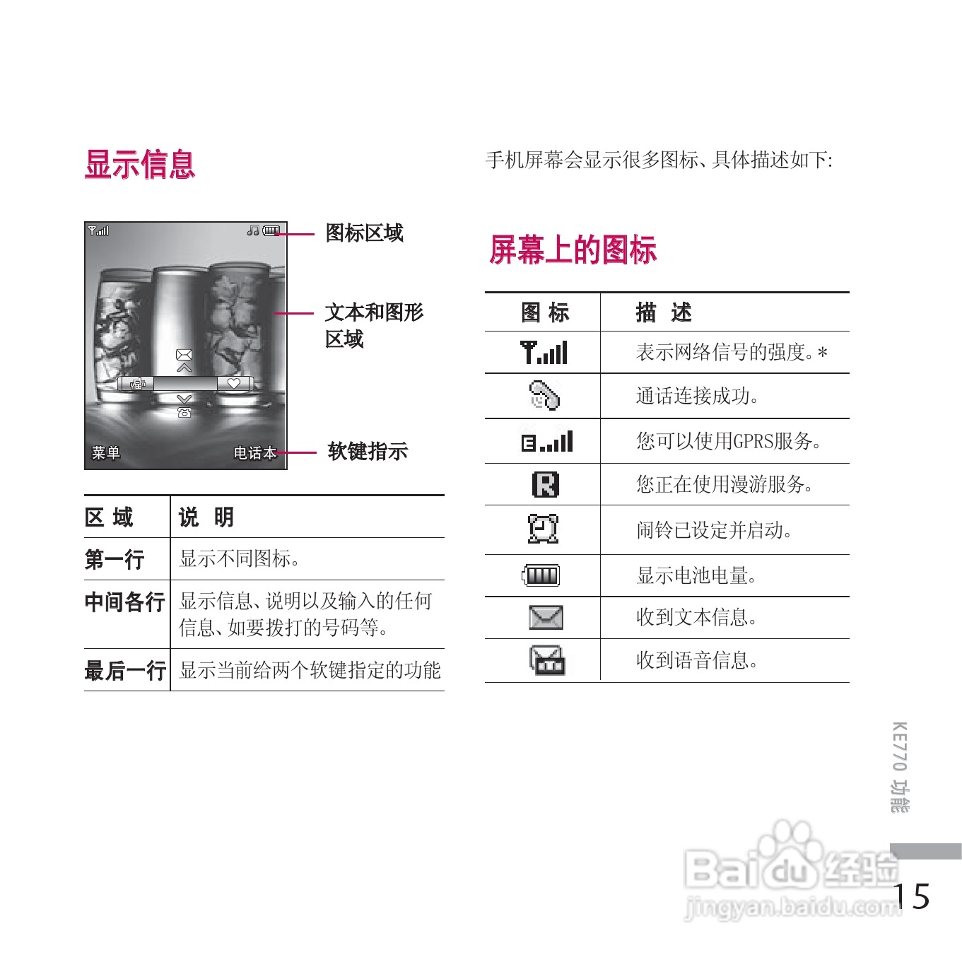 LG KE770手机使用说明书:[11]